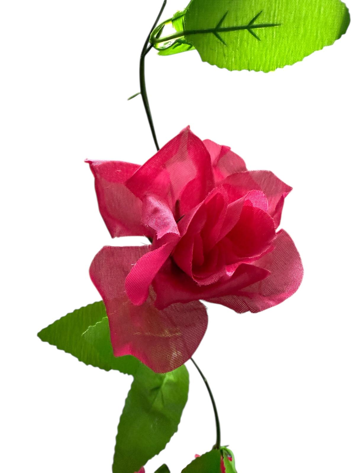 Guirnalda Rosa artificial 2.6m 9 rosas Estrealla Deco - Imagen 4