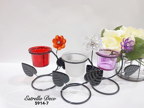Candelabro hojas