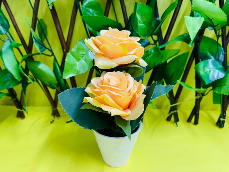 Maceta con rosas - Imagen 4