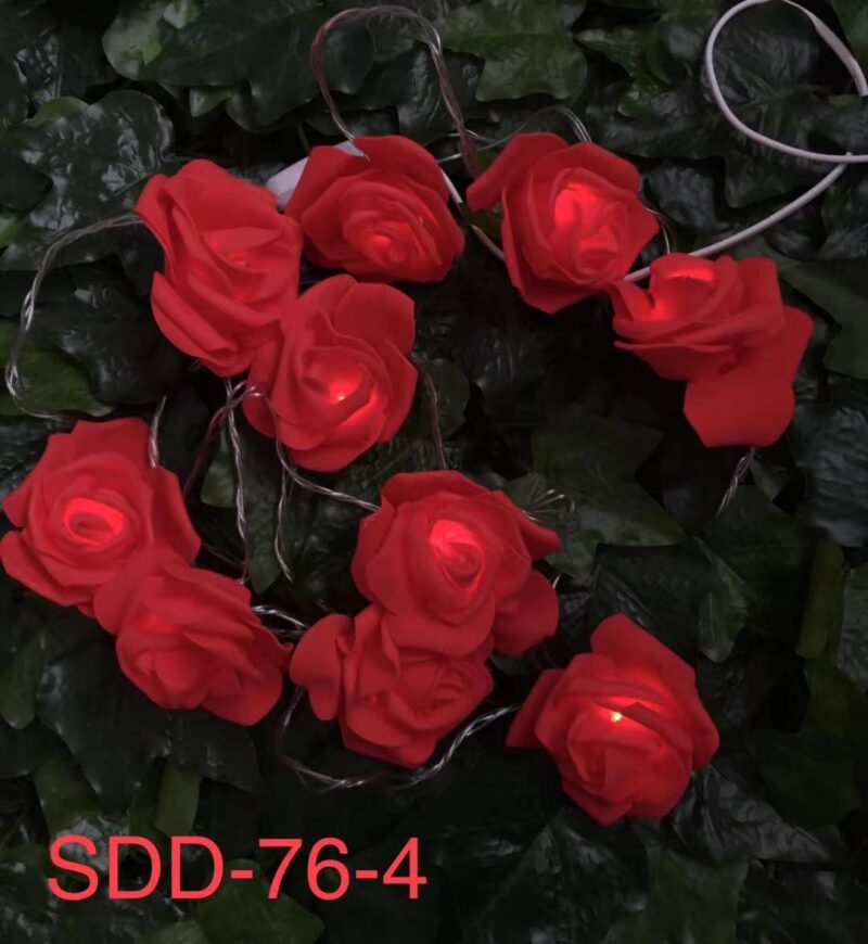 Guirnalda rosas led