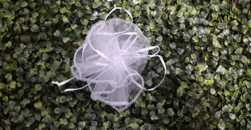 Bolsa organza redonda