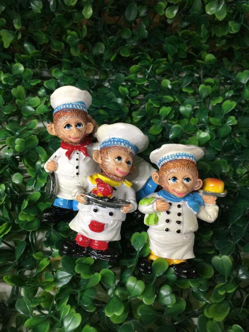 Imán mono cocinero
