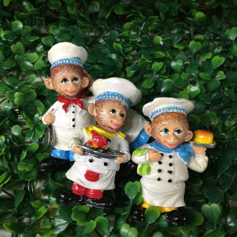Imán mono cocinero