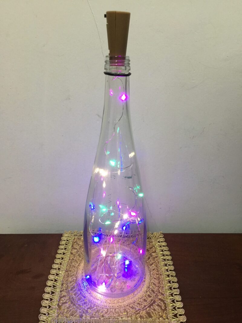 Led corcho botella
