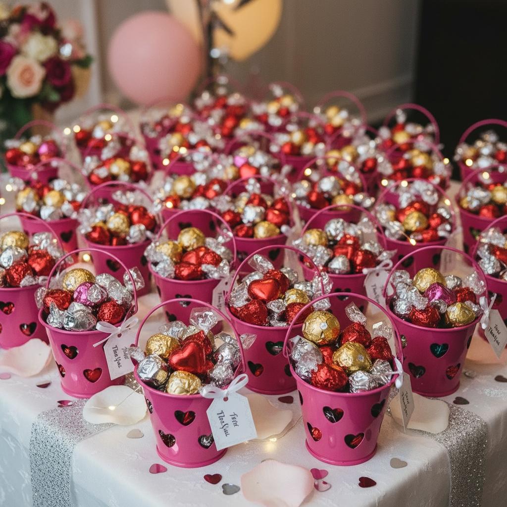 Souvenirs Mini Baldes Centro De Mesa Candy Bar 5cm - Imagen 2
