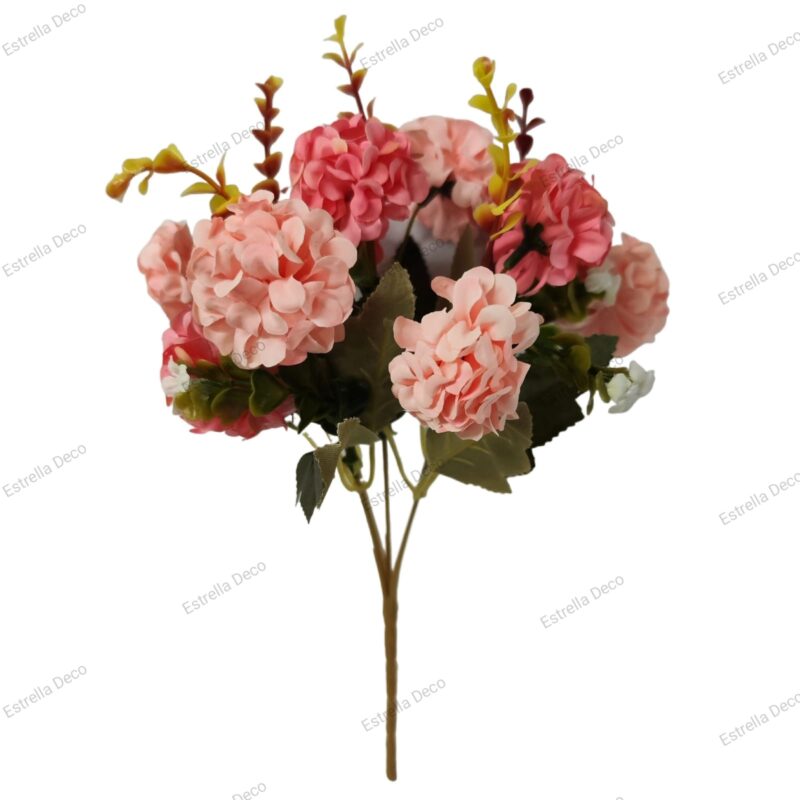 Ramo Hortensia Artificial x 10 - Imagen 2