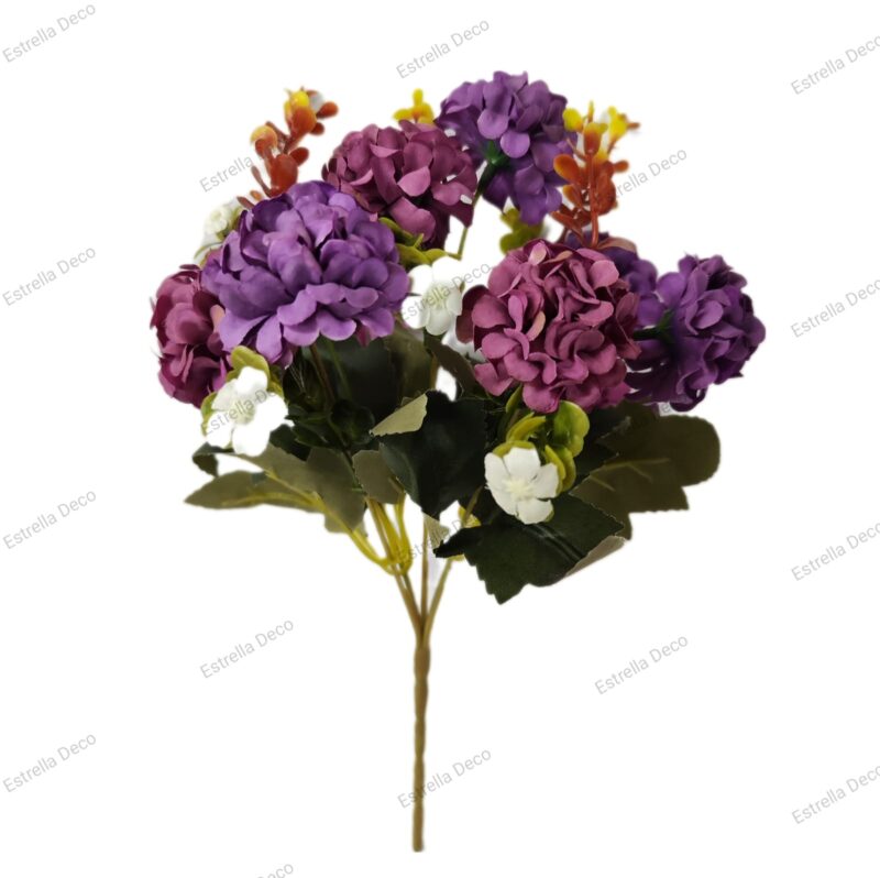 Ramo Hortensia Artificial x 10 - Imagen 5