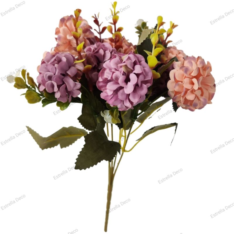 Ramo Hortensia Artificial x 10 - Imagen 3