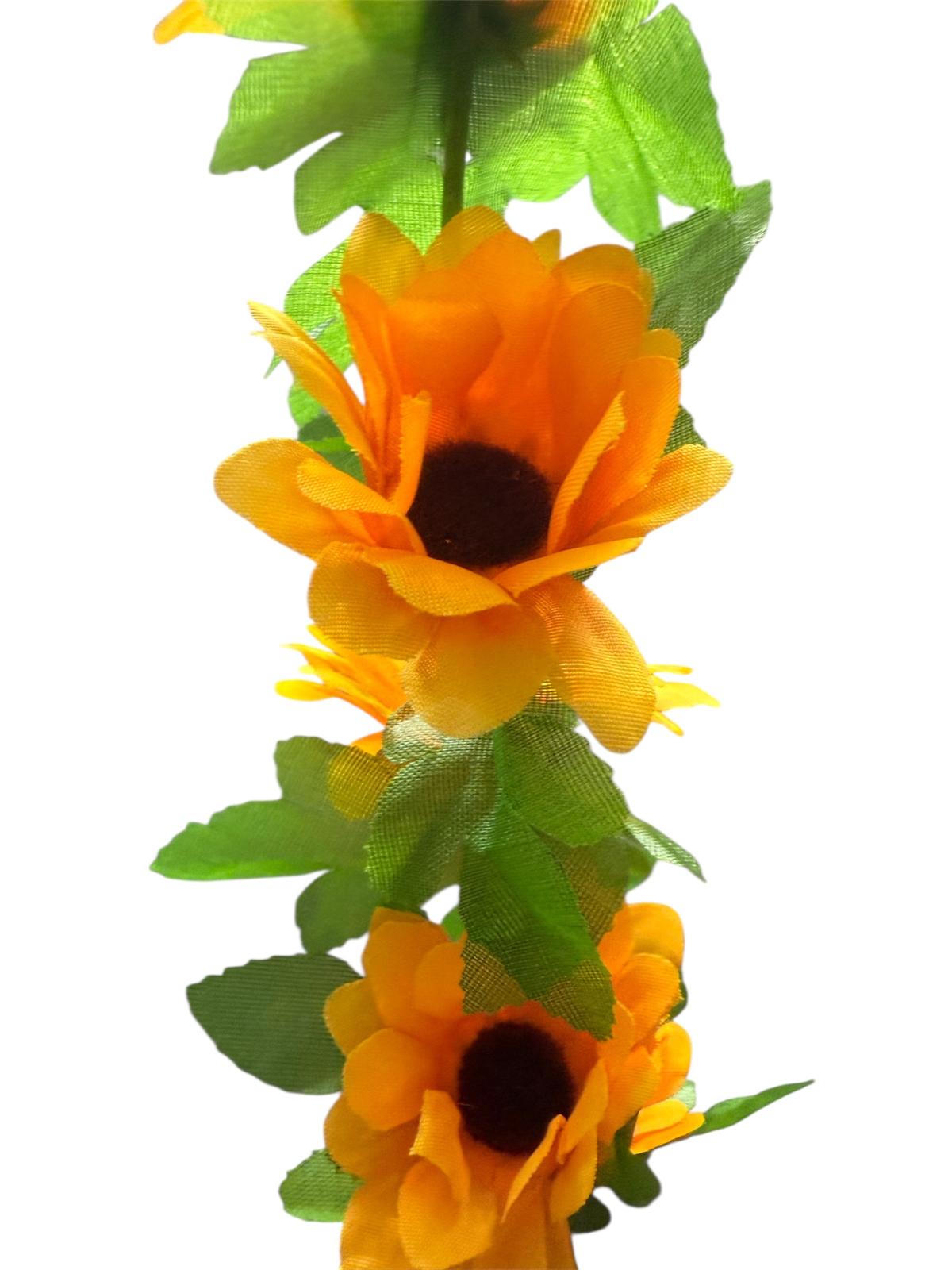 Guirnalda Girasol Artificial x 56 flores 2.1m Estrella Deco - Imagen 8