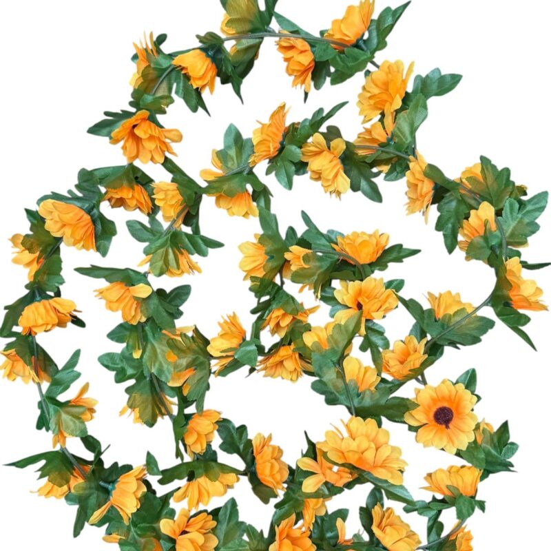 Guirnalda Girasol Artificial x 56 flores 2.1m Estrella Deco