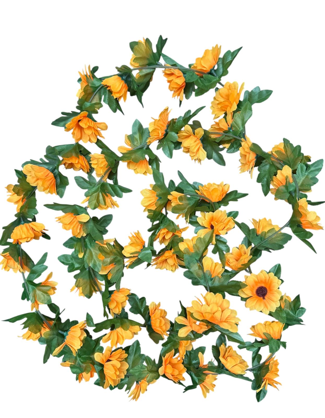 Guirnalda Girasol Artificial x 56 flores 2.1m Estrella Deco