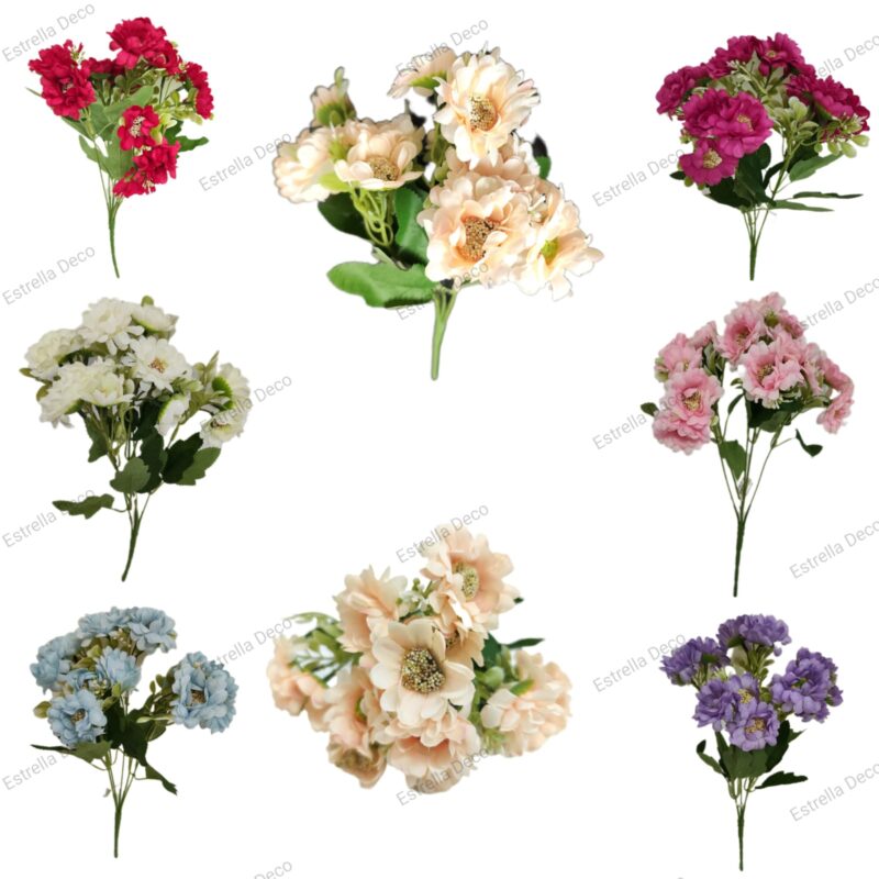 Ramo margarita artificial trae 15 flores