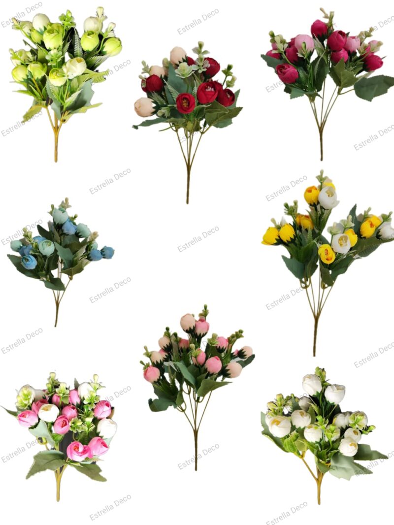 Ramo rococo artificial trae 15 rococos