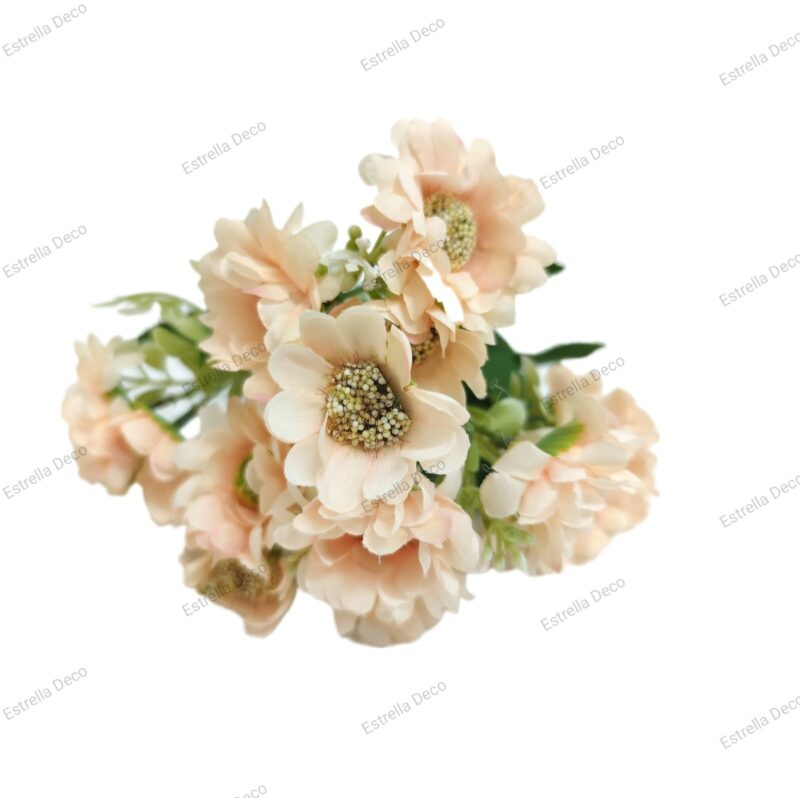 Ramo margarita artificial trae 15 flores - Imagen 6