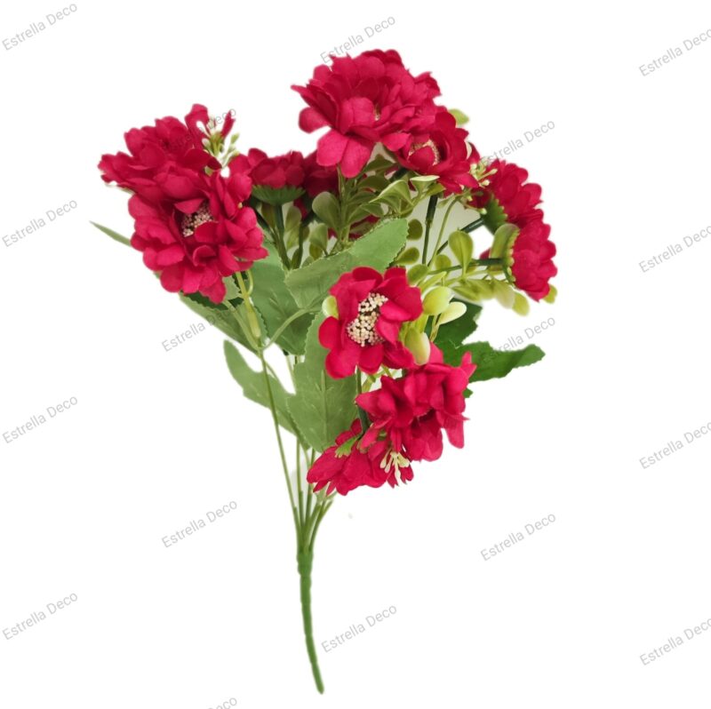 Ramo margarita artificial trae 15 flores - Imagen 10