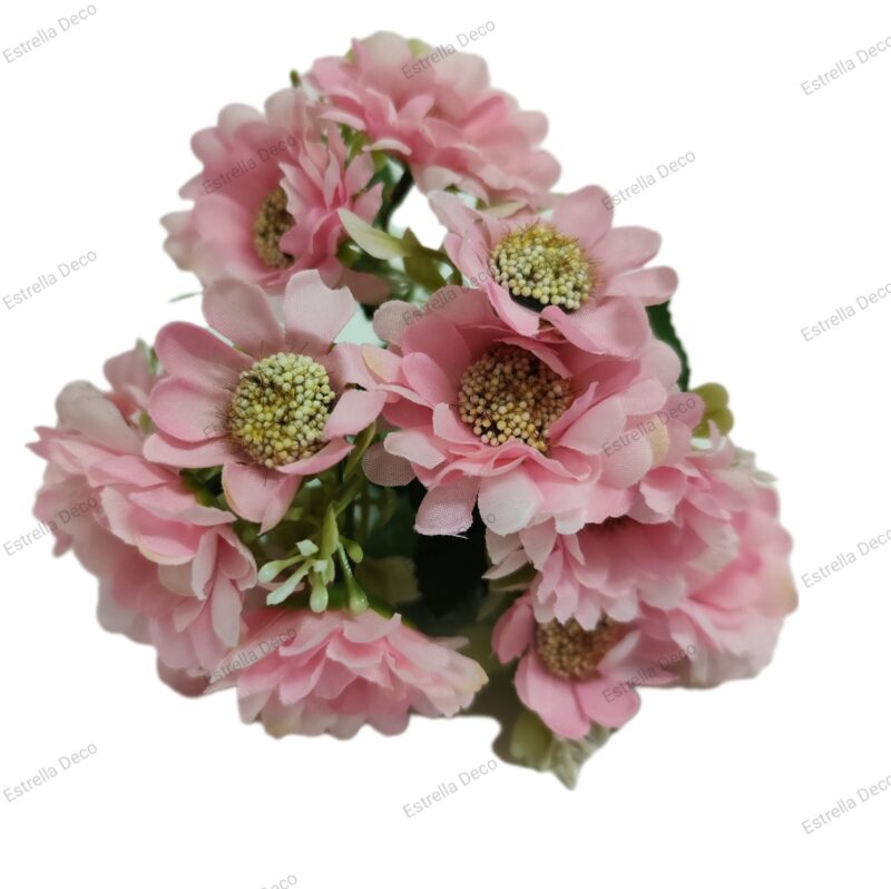 Ramo margarita artificial trae 15 flores - Imagen 11