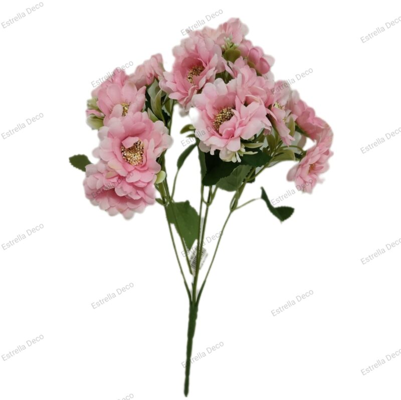 Ramo margarita artificial trae 15 flores - Imagen 12