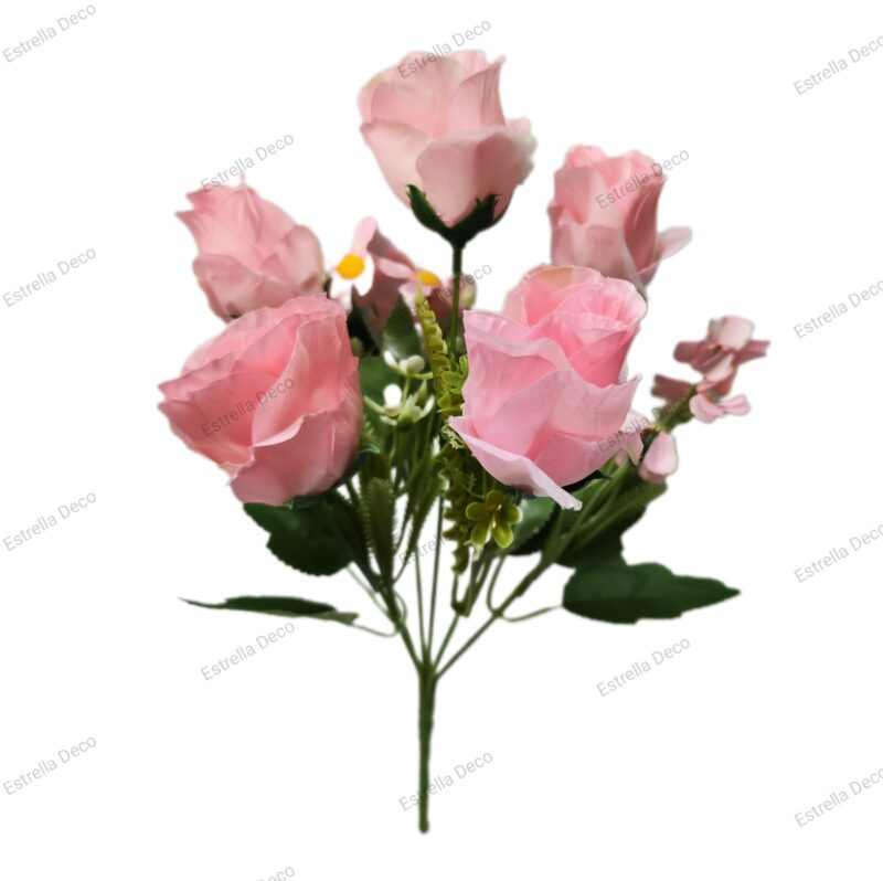 Ramo pimpollo Artificial Trae 5 flores - Imagen 6