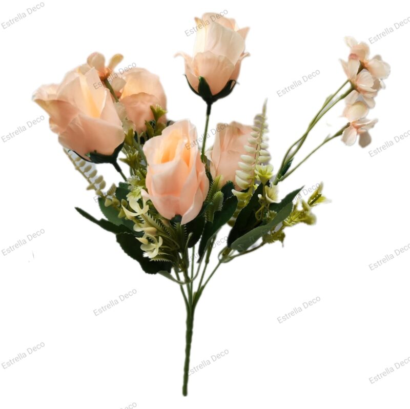 Ramo pimpollo Artificial Trae 5 flores - Imagen 7
