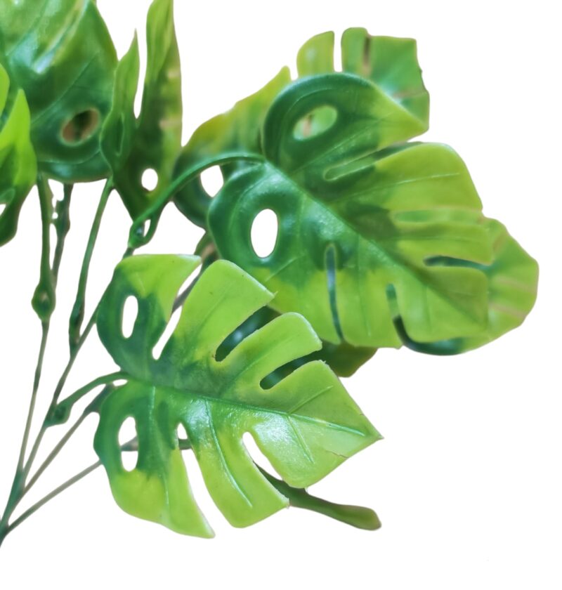 Ramo hoja monstera plastico - Imagen 2