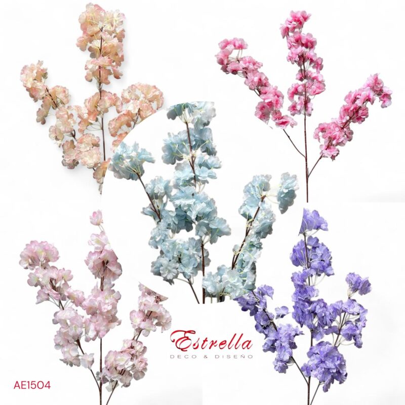Vara Flor de Cerezos Realistas 1m Estrella Deco