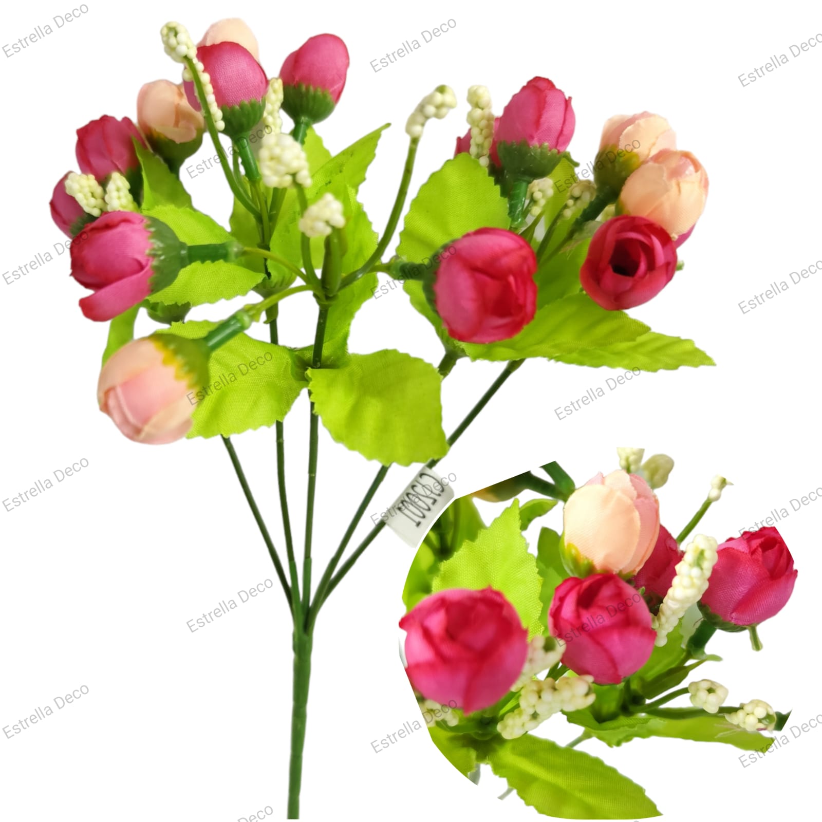 Ramo rococo primavera x 15 flores - Imagen 4