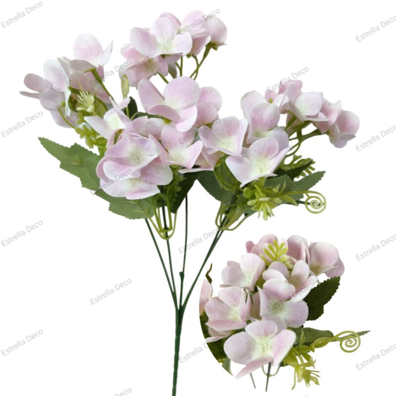 Ramo flor hortensia x35 flores PLASTIFICADO - Imagen 2