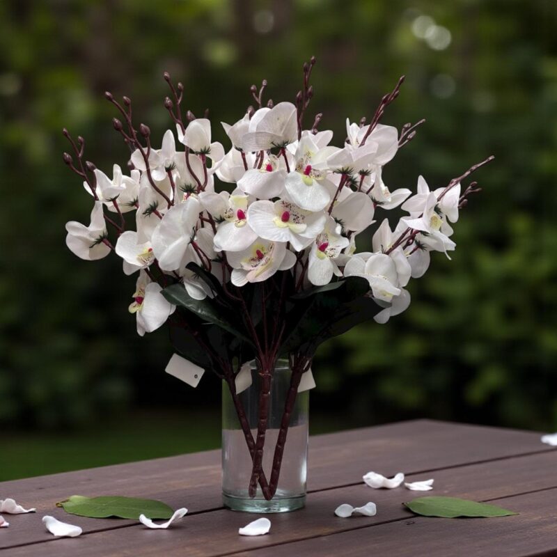 Ramo flor artificial de orquidea x 20 flores Estrella Deco