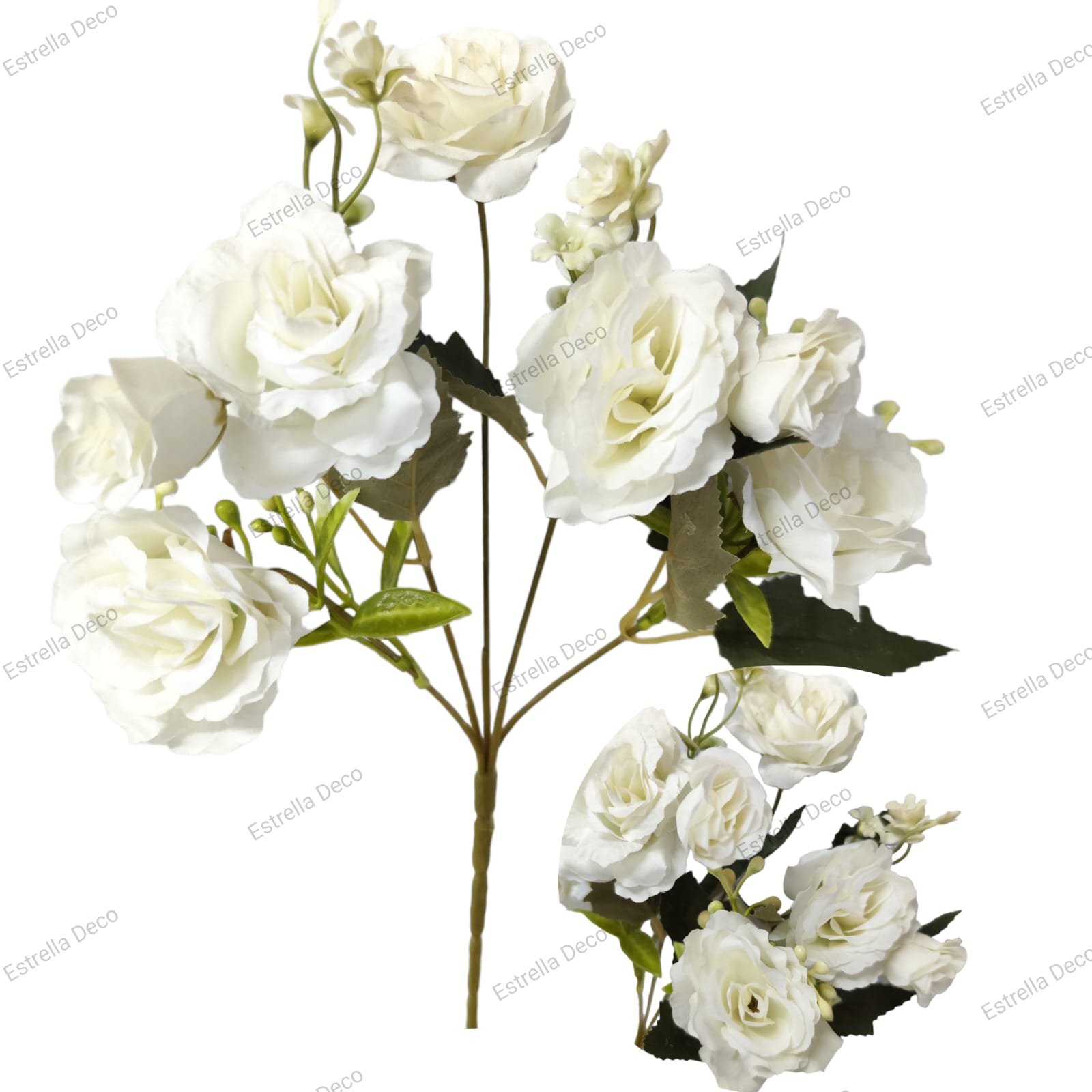 Ramo rosa 5 rosas + 2 pimpollos - Imagen 4