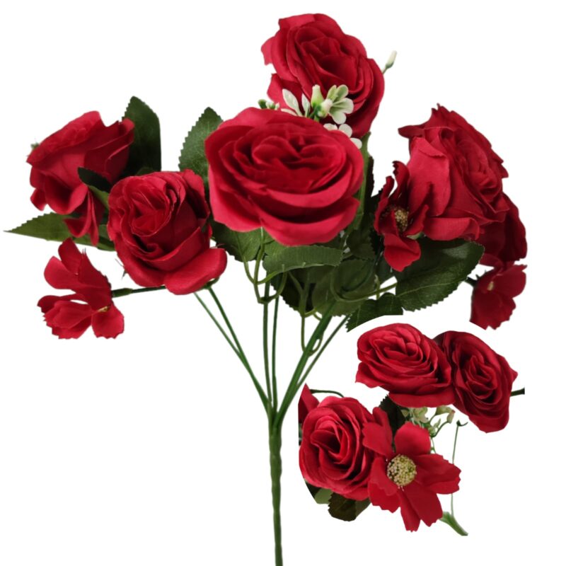 Ramo rosa 7 rosas+3 margaritas - Imagen 5
