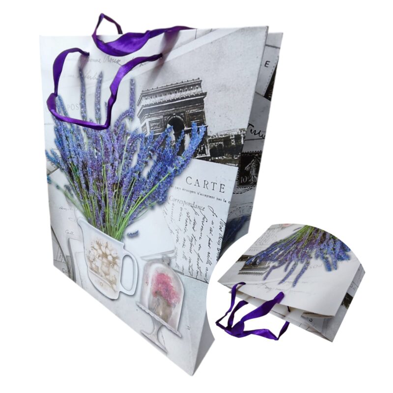 BOLSA REGALO LAVANDA 18*23*8cm - Imagen 4