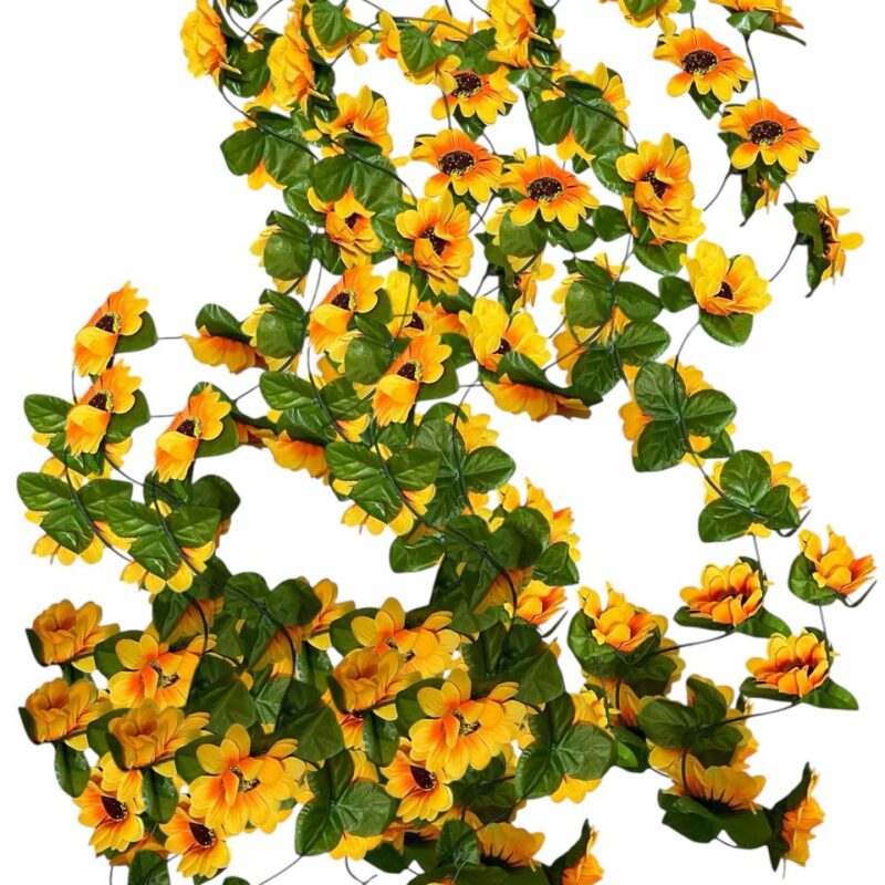 Guirnalda Artificial Girasol 2.1m X 26 Cabecitas