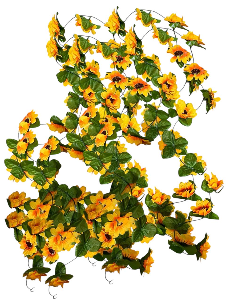 Guirnalda Artificial Girasol 2.1m X 26 Cabecitas