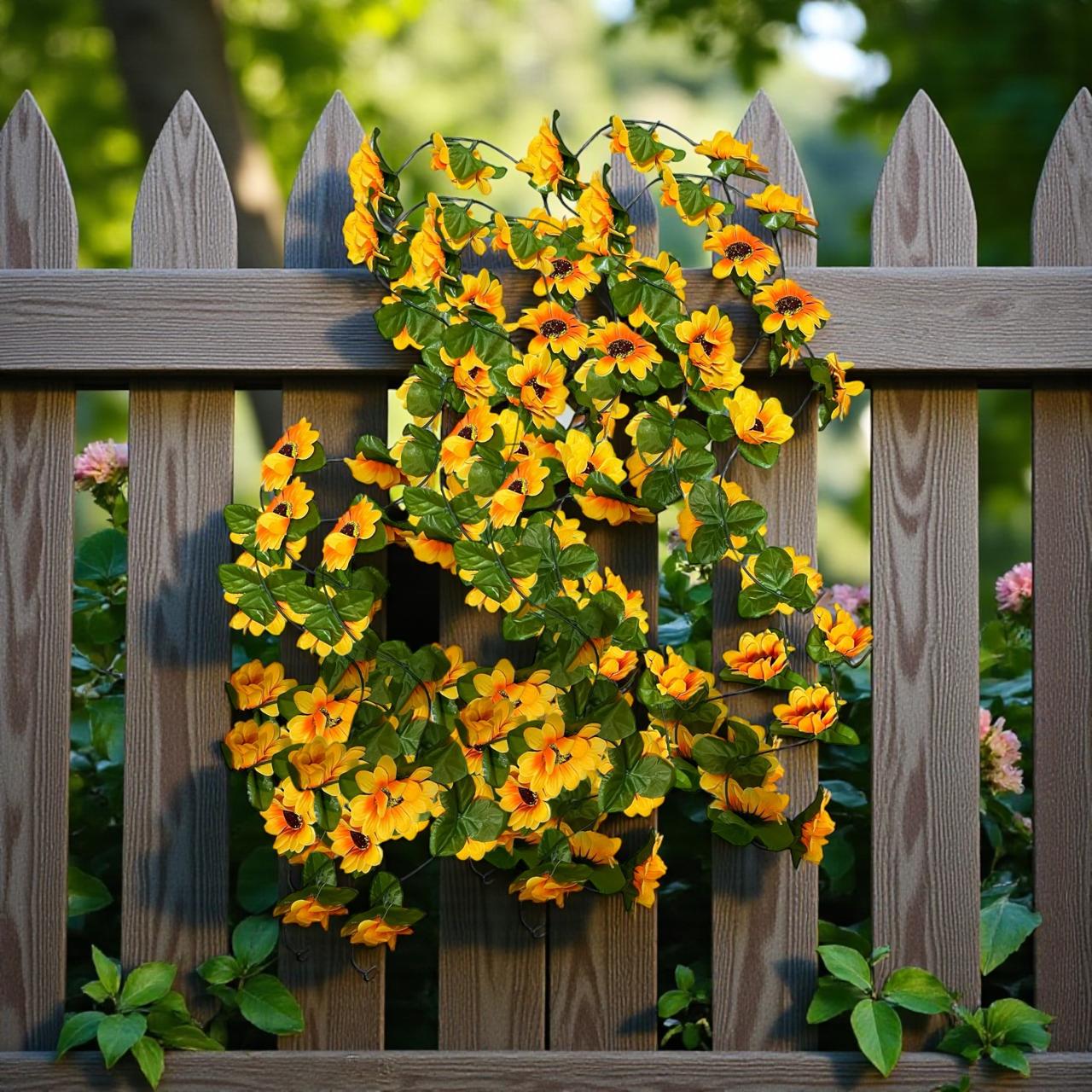 Guirnalda Artificial Girasol 2.1m X 26 Cabecitas - Imagen 2