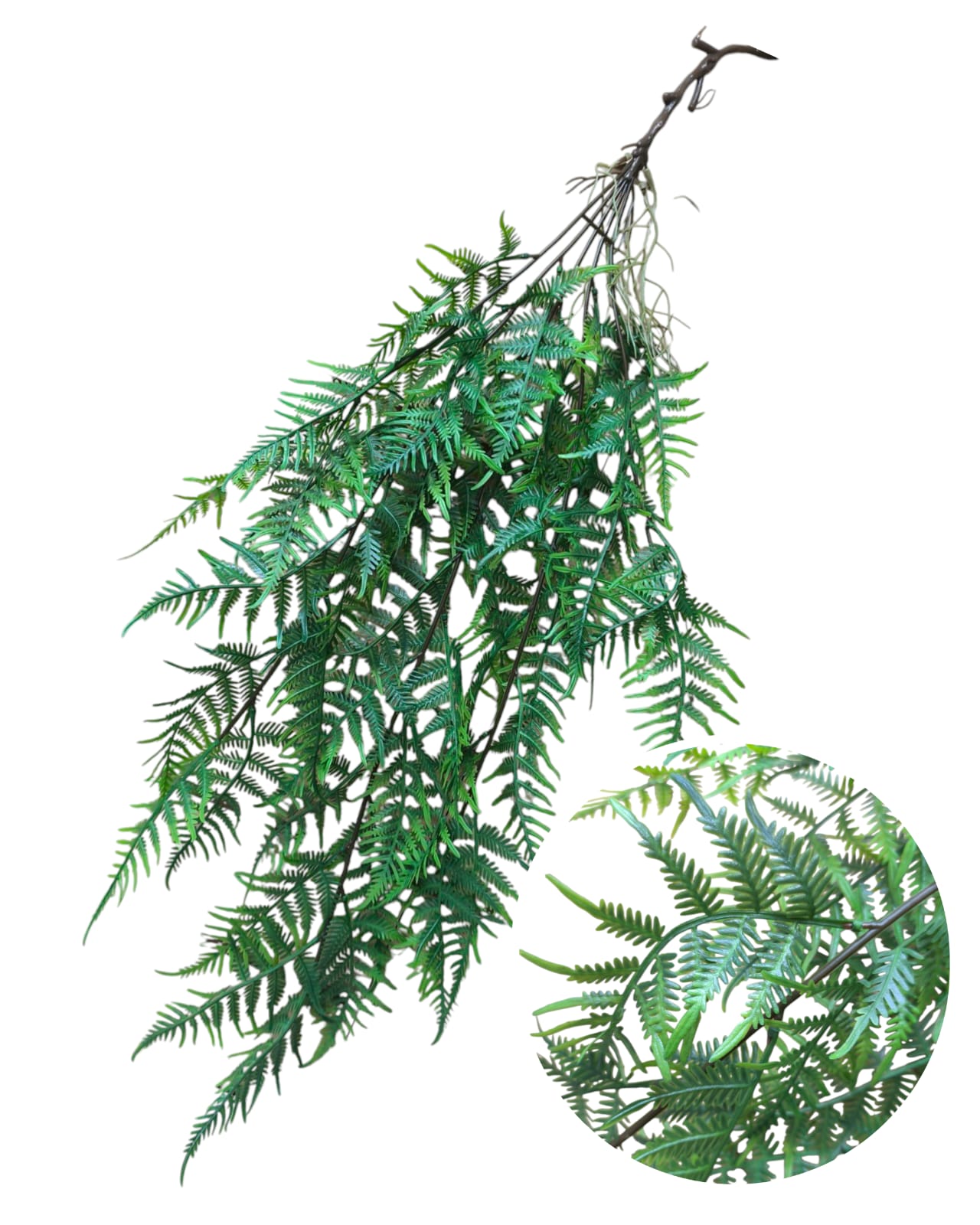 Ramo Hoja Helecho Colgante Artificial Estrella Deco