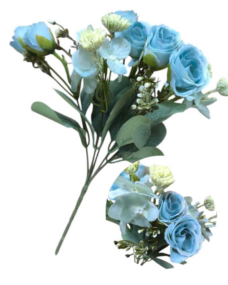 Ramo flores camelias 6 flores +10margaritas - Imagen 6