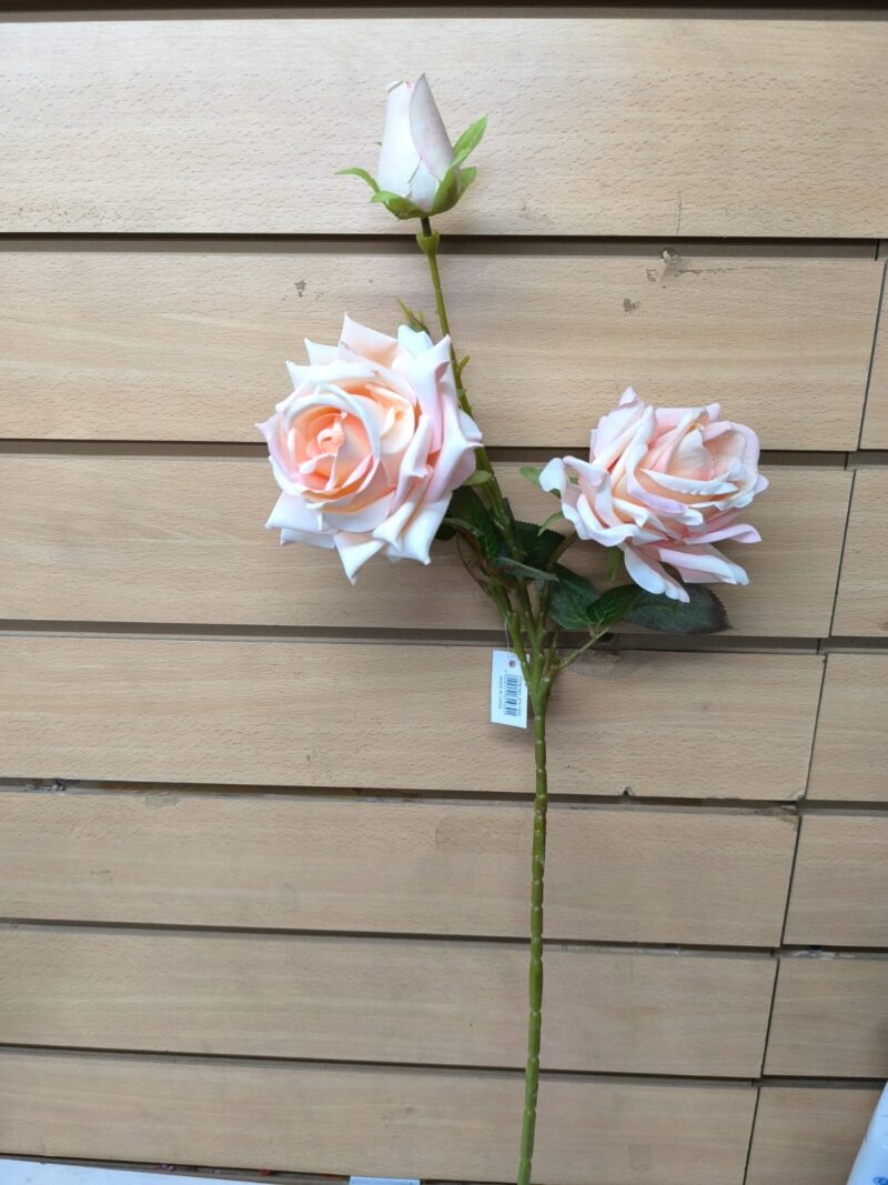 Vara rosa 72cm alto (2 rosa + 1 pimpollo) - Imagen 11