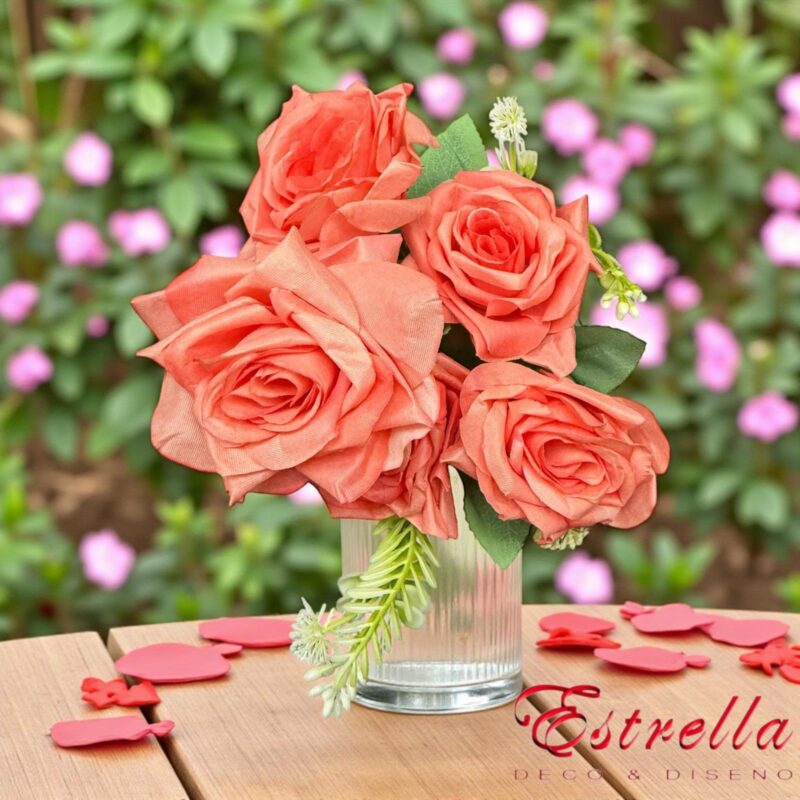 Ramos rosas x5 cabecitas - Imagen 17