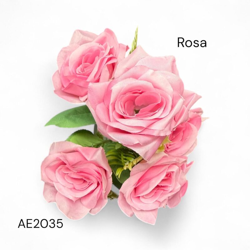 Ramos rosas x5 cabecitas - Imagen 9