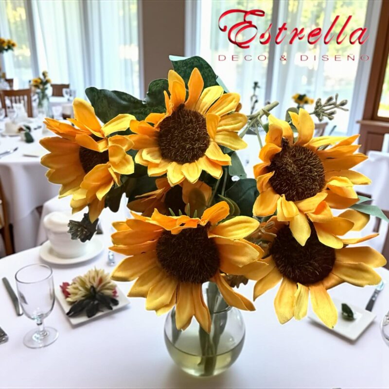 Ramos girasoles grandes x6 cabecitas - Imagen 5