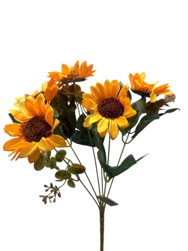 Ramos girasoles grandes x6 cabecitas - Imagen 2