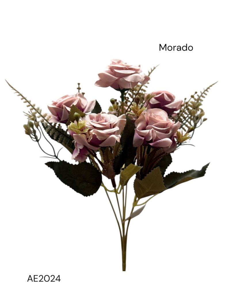 Ramos flores tonos calidos x6 cabecitas - Imagen 5
