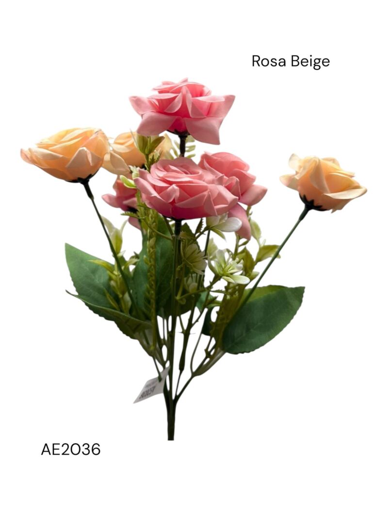 Ramo rosas con relleno bitono x7 cabecitas - Imagen 4