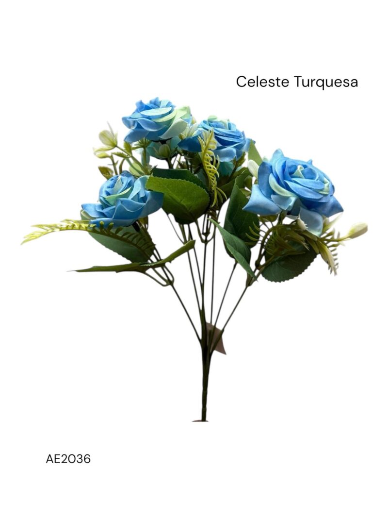 Ramo rosas con relleno bitono x7 cabecitas - Imagen 3