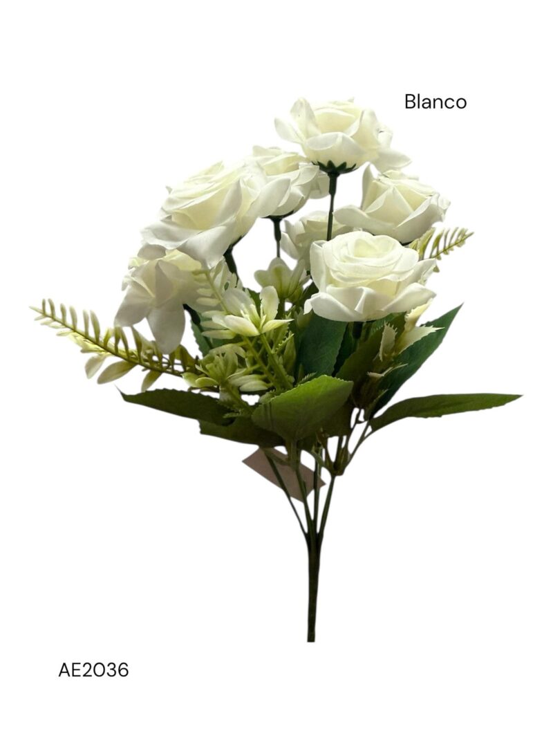 Ramo rosas con relleno bitono x7 cabecitas - Imagen 5