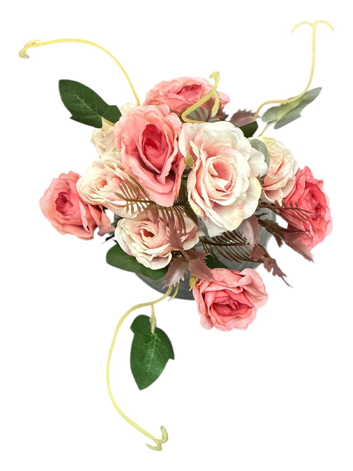 Ramo Flores Artificiales Bitono x10 Cabecitas Estrella Deco - Imagen 13