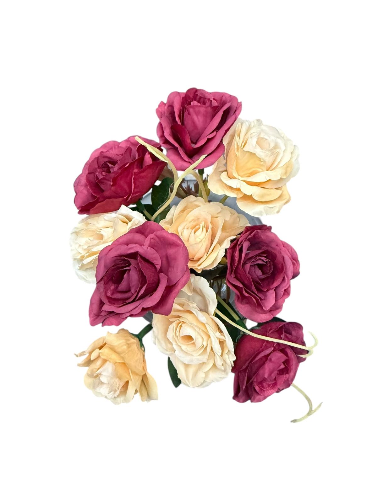 Ramo Flores Artificiales Bitono x10 Cabecitas Estrella Deco - Imagen 9