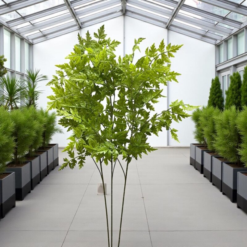 Ramo Vara Hoja Verde Helecho Artificial Realista 1m