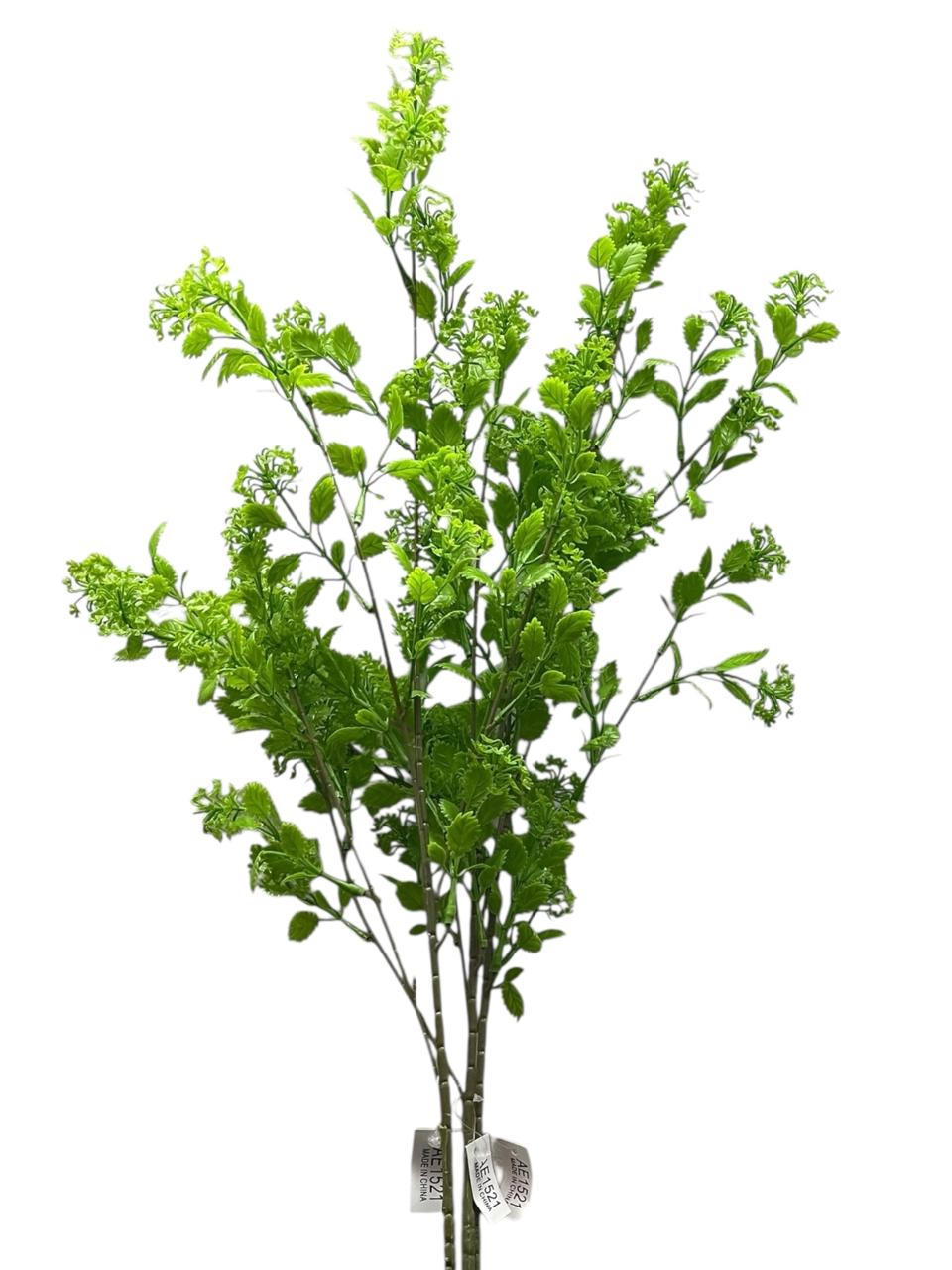 Ramo Vara Verde Jardin Vertical Artificial Realista 1m Estrella Deco - Imagen 3