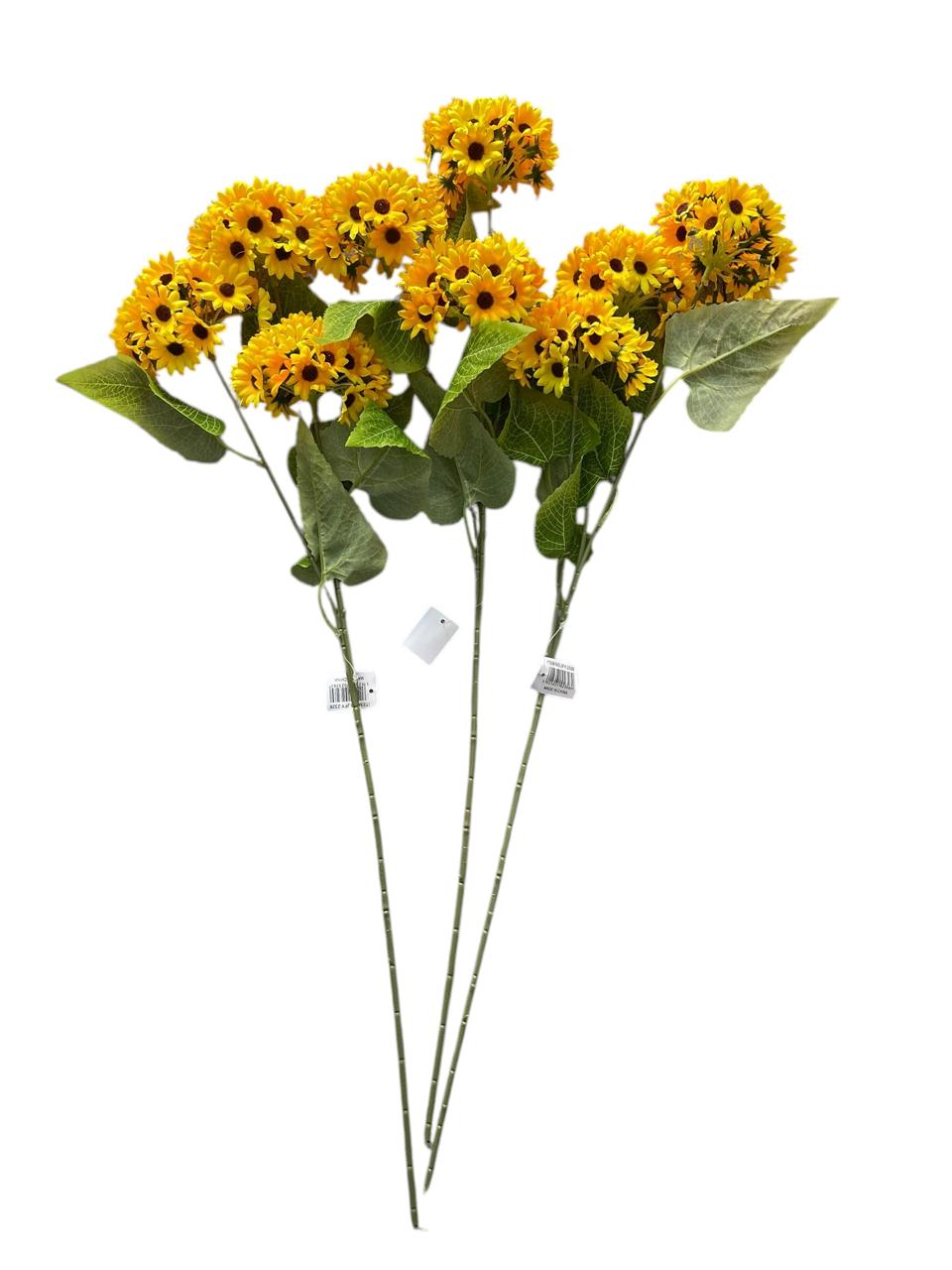 Ramo Vara Girasol Artificial 75cm x 78 cabecitas Estrella Deco - Imagen 4